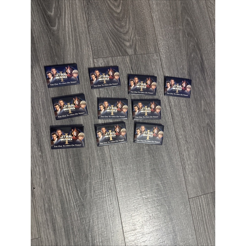 Star Wars The Phantom Menace New Release Promo Button Pin Lot Of 10